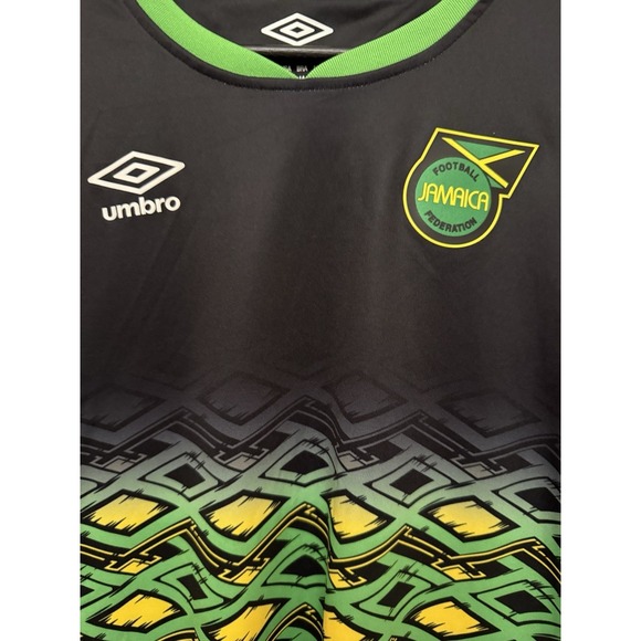 Umbro Jamaica Football Soccer Jersey Youth 14 Reggae Boyz Official Licensed - Picture 3 of 8